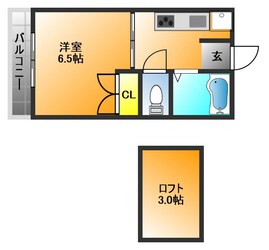 久留米大学前駅 徒歩18分 2階の物件間取画像